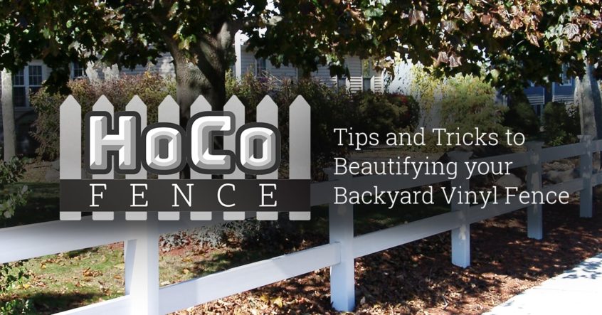 backyard vinyl fence