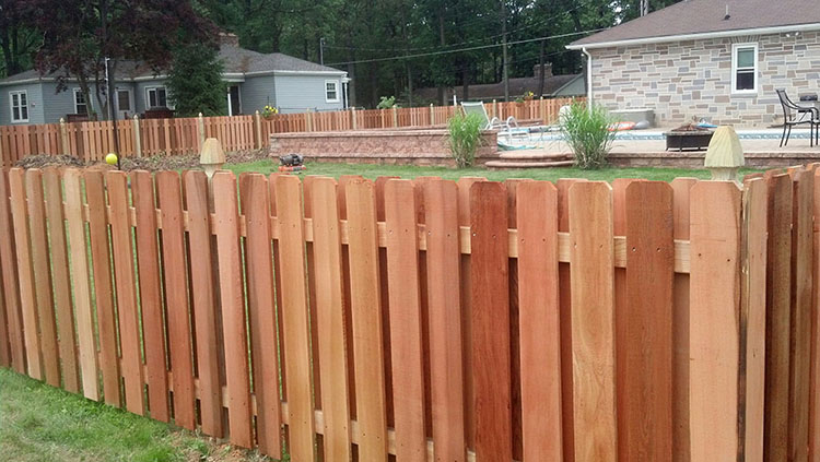 outdoor wood fence
